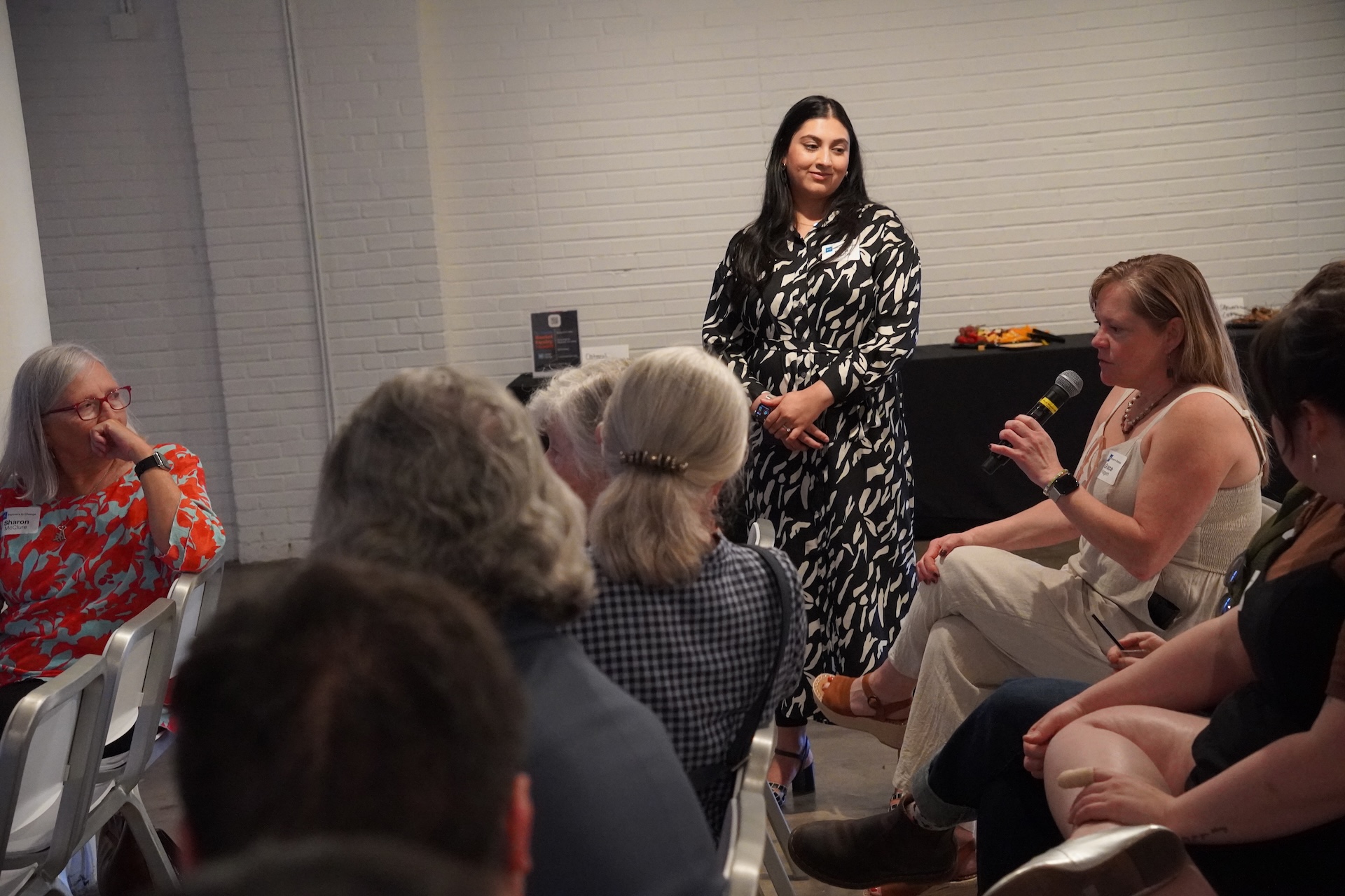 Sara Paracha, Senior Director of Resource Development, during the 2025 Partners in Change event